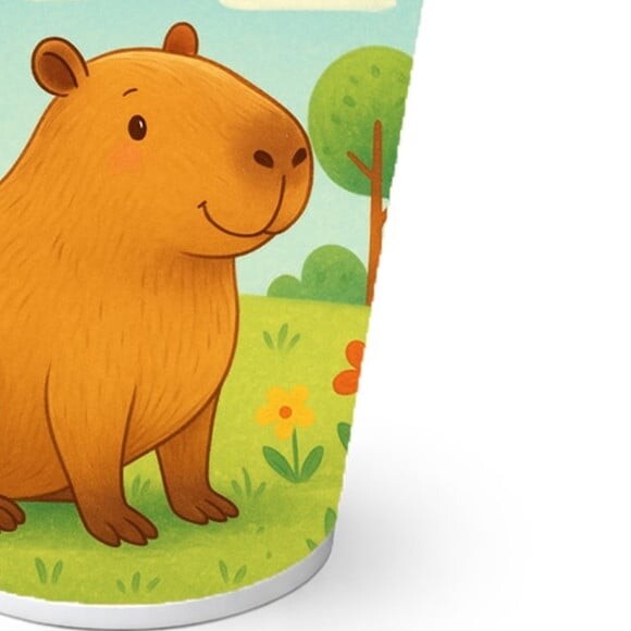 Copo de Papel Aniversário Festa Capivara