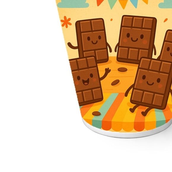 Copo de Papel Aniversário Festa Chocolates