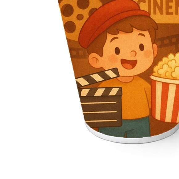 Copo de Papel Aniversário Festa Cinema Antigo