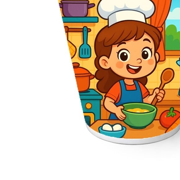 Copo de Papel Aniversário Festa Cozinha Kids