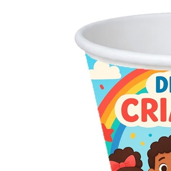 Copo de Papel Aniversário Festa Dia das Crianças