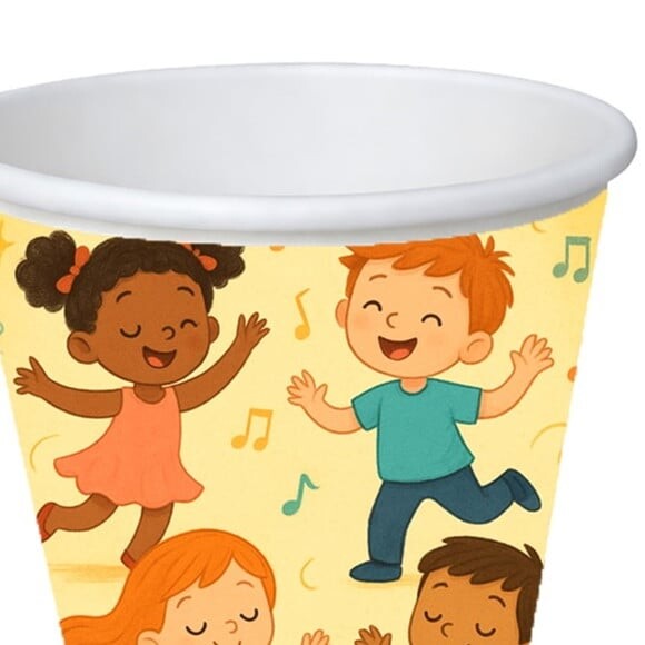 Copo de Papel Aniversário Festa Dança