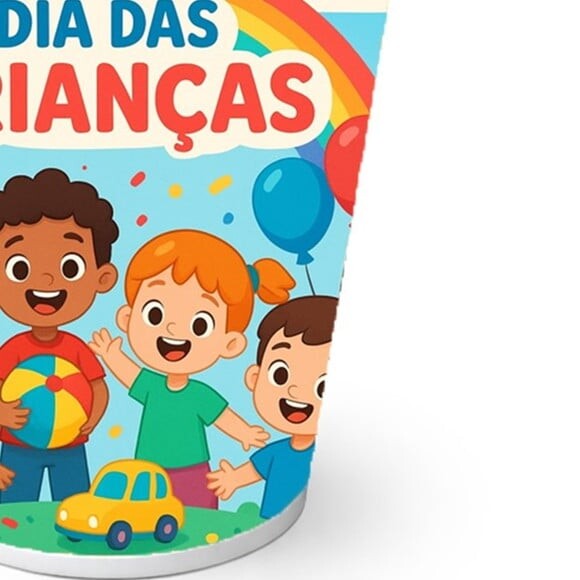 Copo de Papel Aniversário Festa Dia das Crianças