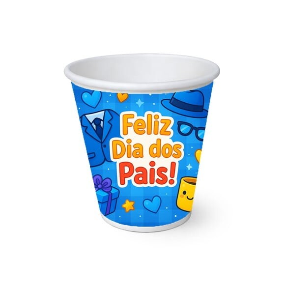 Copo de Papel Aniversário Festa Dia dos Pais