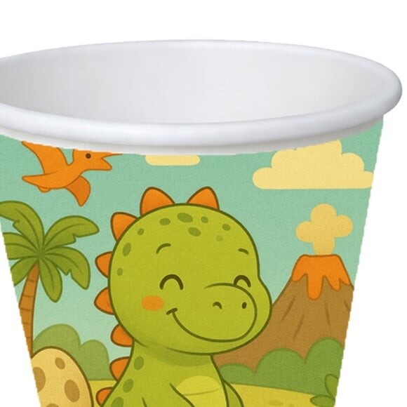 Copo de Papel Aniversário Festa Dinossauro Baby