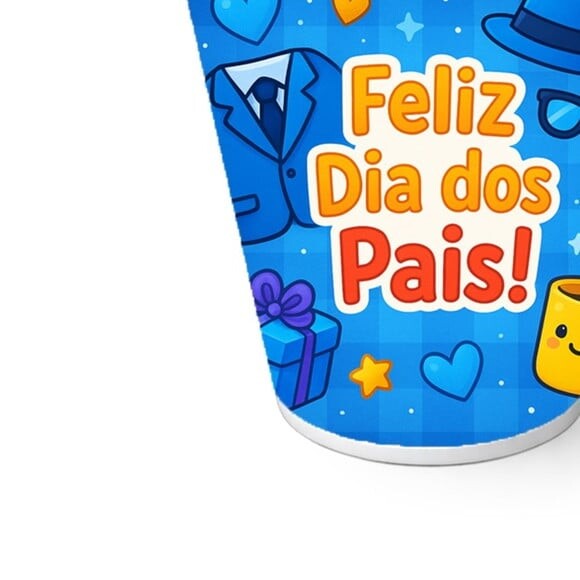 Copo de Papel Aniversário Festa Dia dos Pais