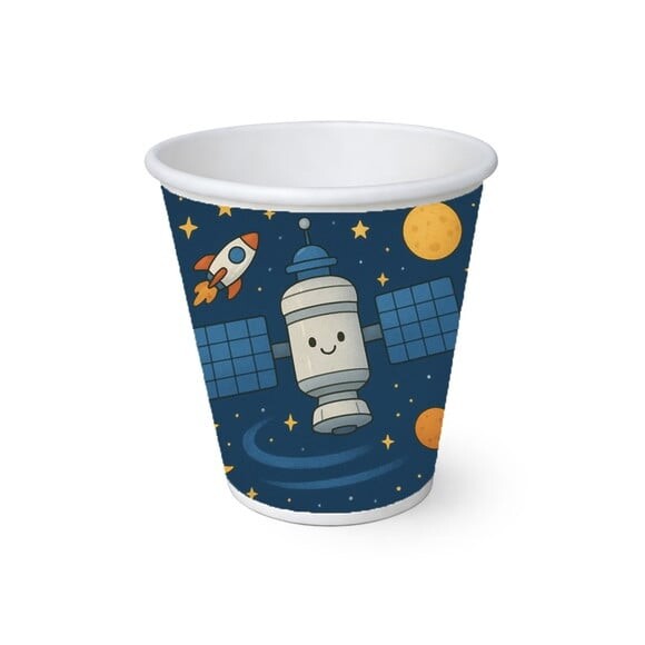 Copo de Papel Aniversário Festa Estação Espacial