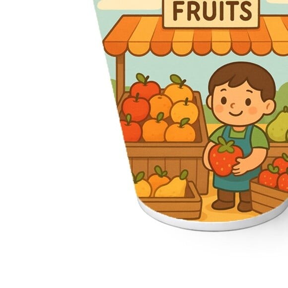 Copo de Papel Aniversário Festa Feira de Frutas
