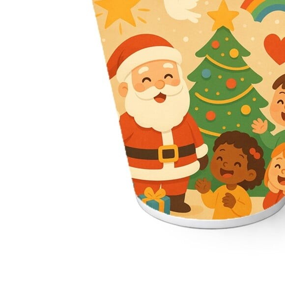 Copo de Papel Aniversário Festa Feliz Natal
