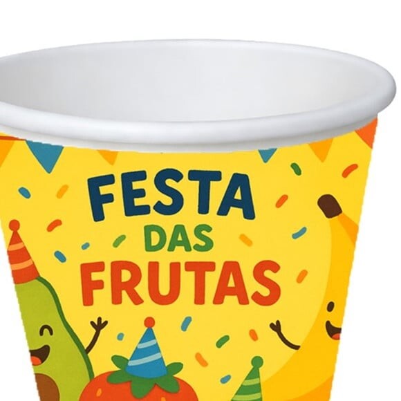 Copo de Papel Aniversário Festa Festa das Frutas