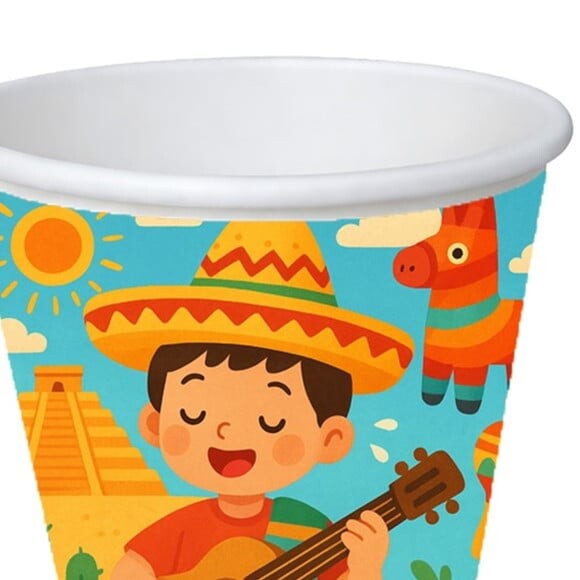 Copo de Papel Aniversário Festa Festa Mexicana