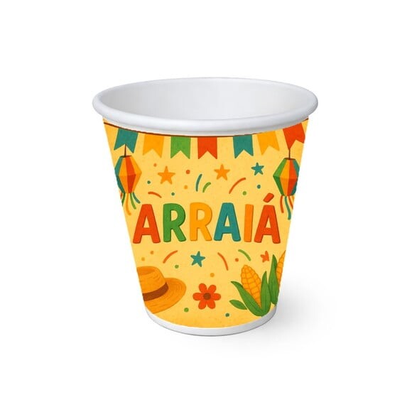 Copo de Papel Aniversário Festa Festa Junina Arraiá