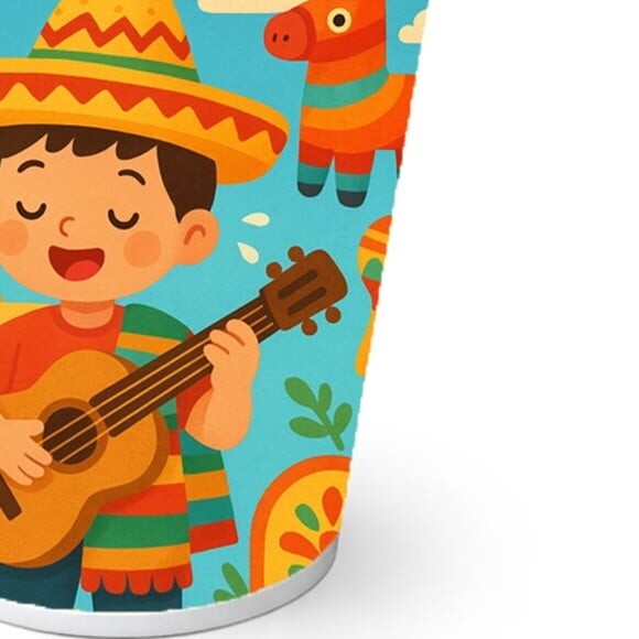 Copo de Papel Aniversário Festa Festa Mexicana
