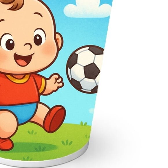 Copo de Papel Aniversário Festa Futebol Baby