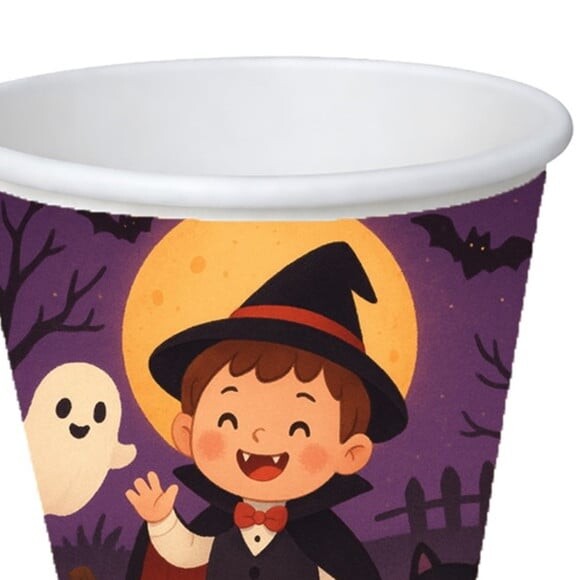 Copo de Papel Aniversário Festa Halloween
