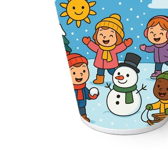 Copo de Papel Aniversário Festa Inverno Divertido