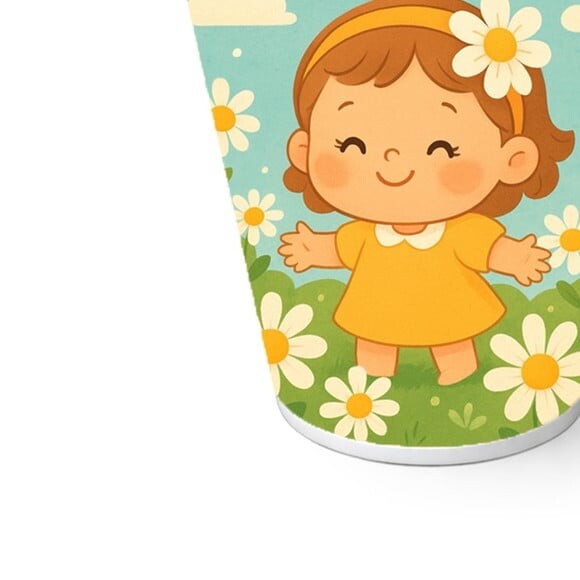 Copo de Papel Aniversário Festa Jardim das Margaridas
