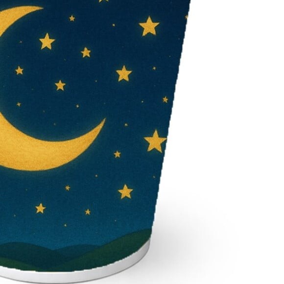 Copo de Papel Aniversário Festa Lua e Estrelas