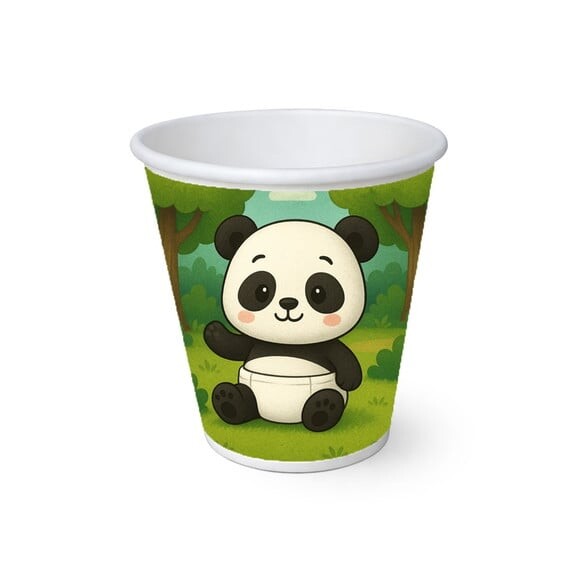 Copo de Papel Aniversário Festa Panda Baby