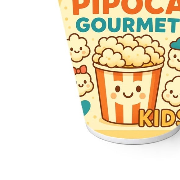 Copo de Papel Aniversário Festa Pipoca Gourmet Kids