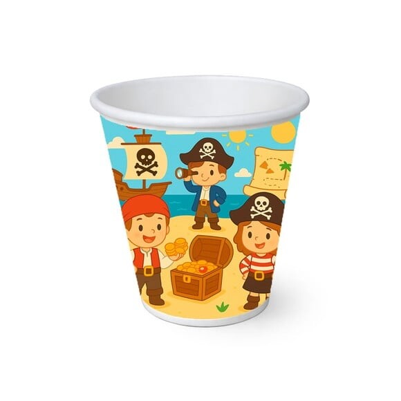 Copo de Papel Aniversário Festa Piratas