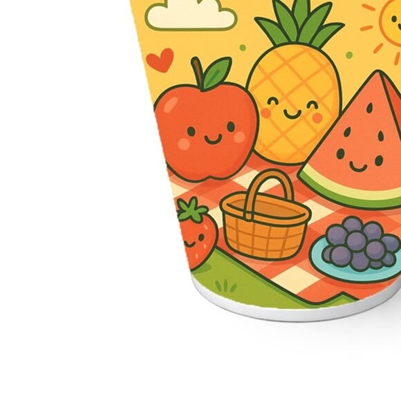 Copo de Papel Aniversário Festa Piquenique das Frutas