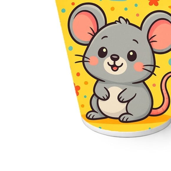 Copo de Papel Aniversário Festa Ratinho Fofo