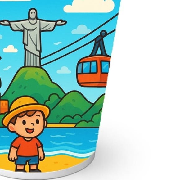 Copo de Papel Aniversário Festa Rio de Janeiro