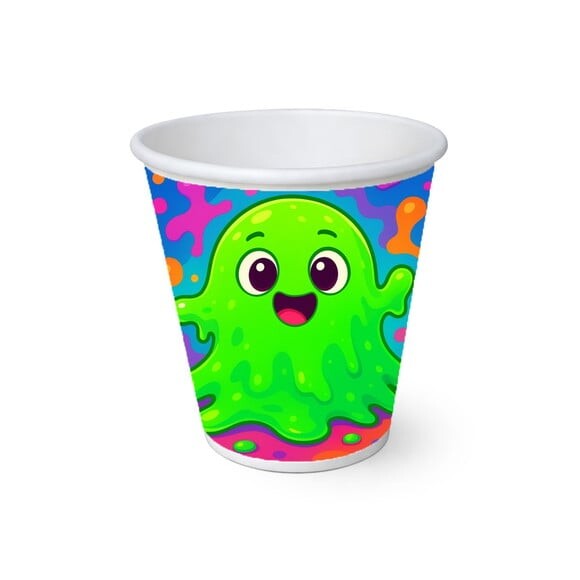 Copo de Papel Aniversário Festa Slime