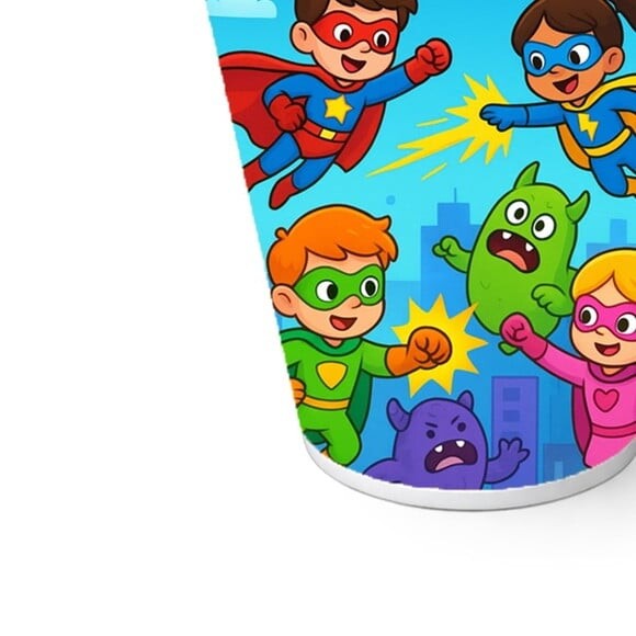Copo de Papel Aniversário Festa Super Heróis