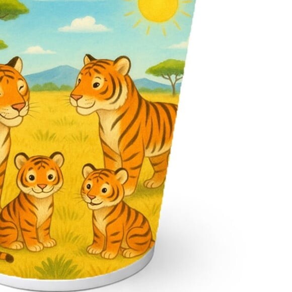 Copo de Papel Aniversário Festa Tigres