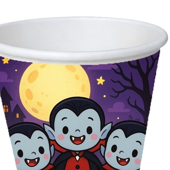 Copo de Papel Aniversário Festa Vampirinhos Fofinhos
