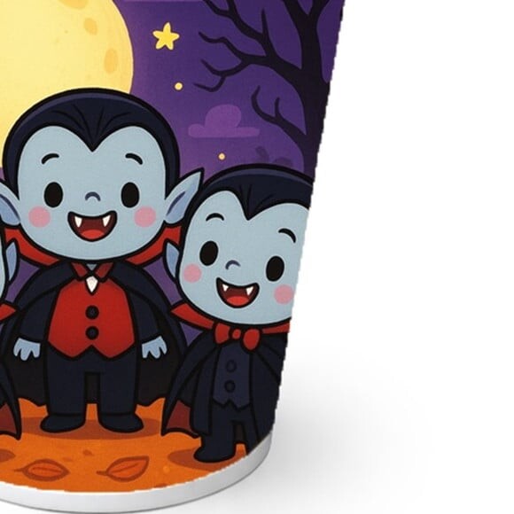 Copo de Papel Aniversário Festa Vampirinhos Fofinhos