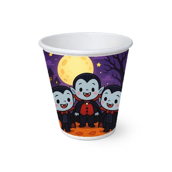 Copo de Papel Aniversário Festa Vampirinhos Fofinhos