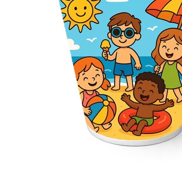 Copo de Papel Aniversário Festa Verão Divertido