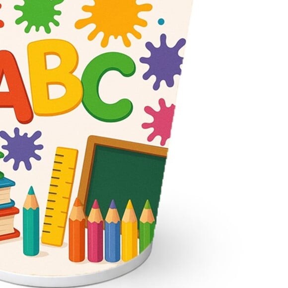 Copo de Papel Aniversário Festa Volta às Aulas