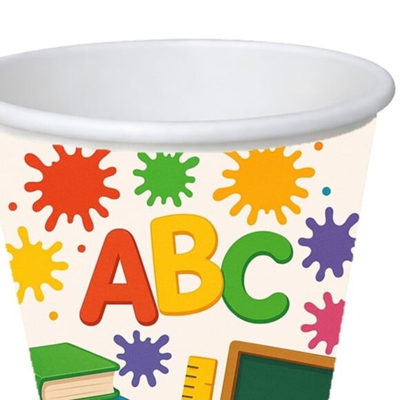 Copo de Papel Aniversário Festa Volta às Aulas