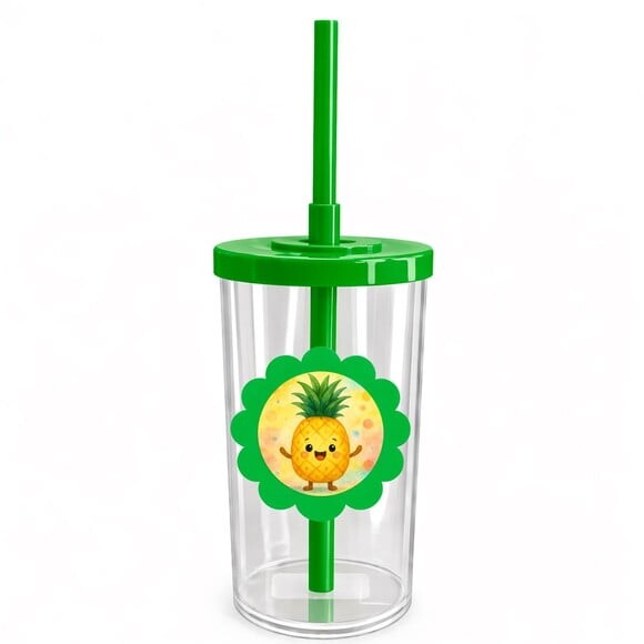 Copo Short Drink Flor Personalizado Abacaxi
