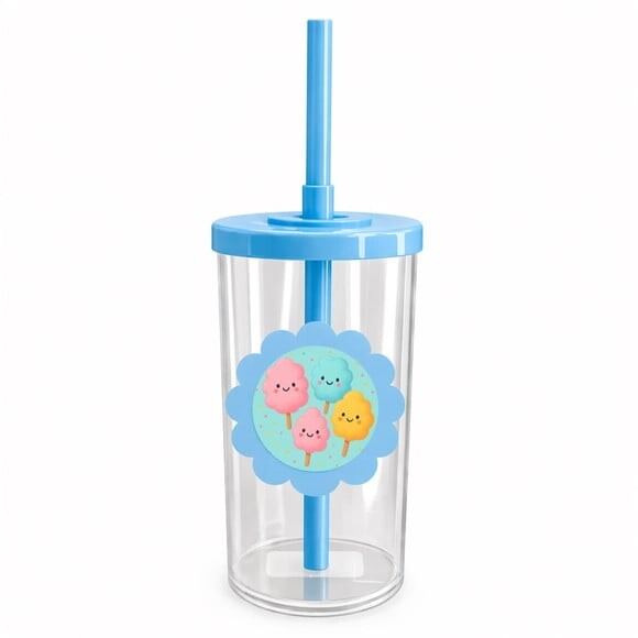 Copo Short Drink Flor Personalizado Algodão Doce