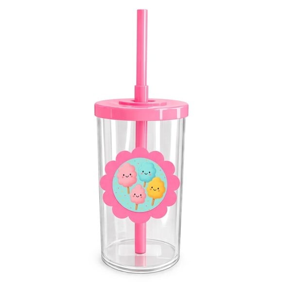 Copo Short Drink Flor Personalizado Algodão Doce