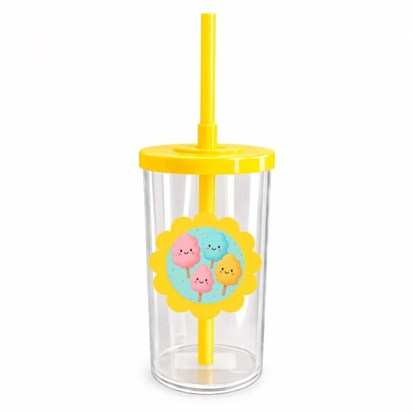 Copo Short Drink Flor Personalizado Algodão Doce