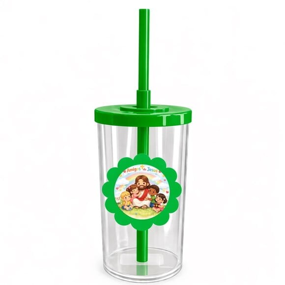 Copo Short Drink Flor Personalizado Amigos de Jesus