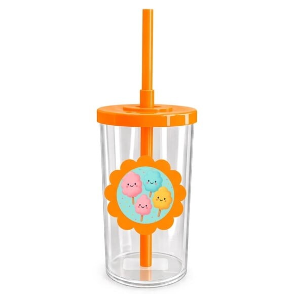 Copo Short Drink Flor Personalizado Algodão Doce