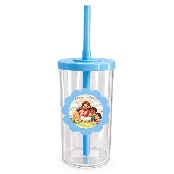 Copo Short Drink Flor Personalizado Amigos de Jesus