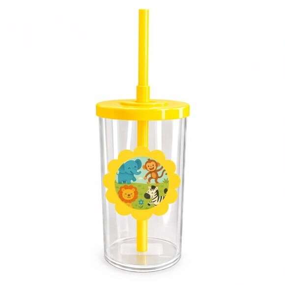 Copo Short Drink Flor Personalizado Animais Divertidos