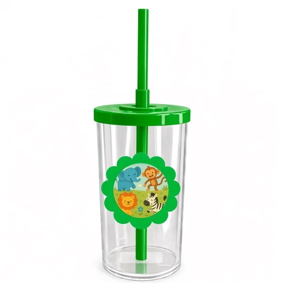 Copo Short Drink Flor Personalizado Animais Divertidos