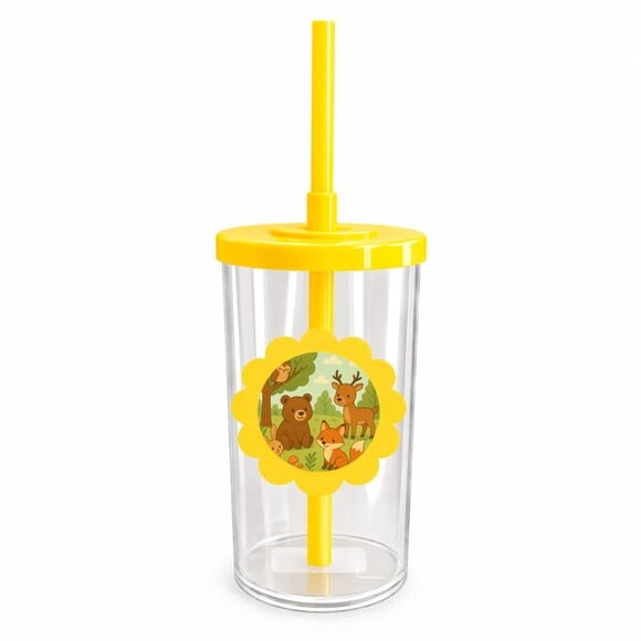 Copo Short Drink Flor Personalizado Animais da Floresta
