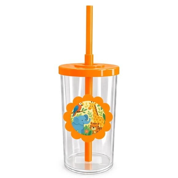 Copo Short Drink Flor Personalizado Animais Exóticos