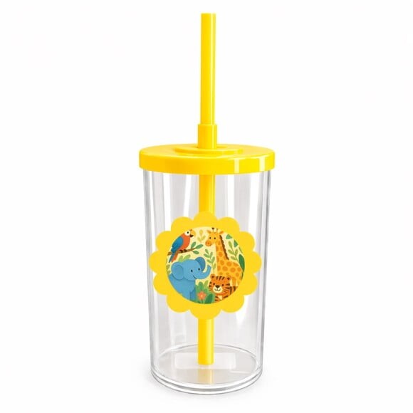 Copo Short Drink Flor Personalizado Animais Exóticos