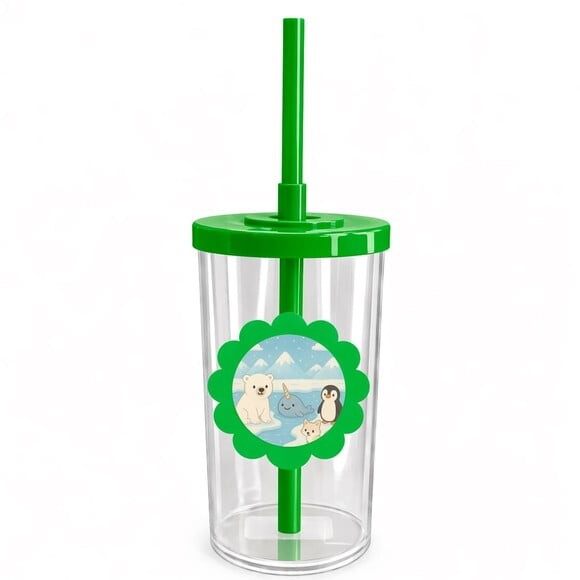Copo Short Drink Flor Personalizado Animais do Ártico